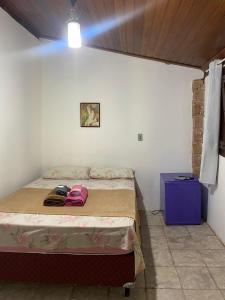 Postel nebo postele na pokoji v ubytování Pousada e Camping Lumiar
