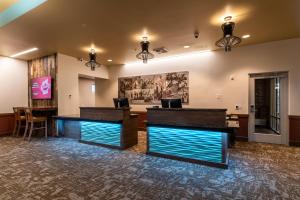 Lounge nebo bar v ubytování Mistequa Casino Hotel