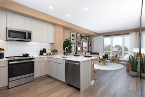 Kuchyň nebo kuchyňský kout v ubytování Vasara Menlo Park Apartments