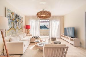 Posezení v ubytování Exceptional apartment nearby beach at Portillo