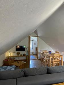 Posezení v ubytování Apartmán U Růži