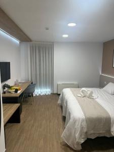 Cama o camas de una habitación en La Hospedería - El Provencio