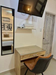 Kuchyň nebo kuchyňský kout v ubytování Hotel La Magdalena
