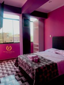 Ένα ή περισσότερα κρεβάτια σε δωμάτιο στο Hotel Venecia ll +4 φωτογραφίες