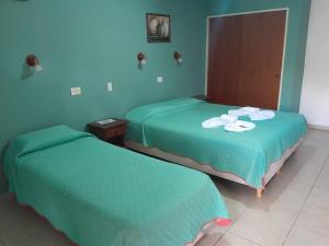Postel nebo postele na pokoji v ubytování Apart Hotel Nonquen