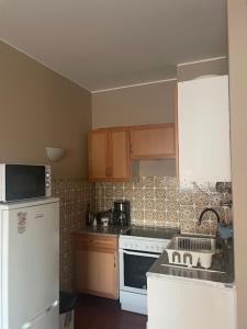 Kuchyň nebo kuchyňský kout v ubytování Apartamento ARMAÇÃO PÊRA