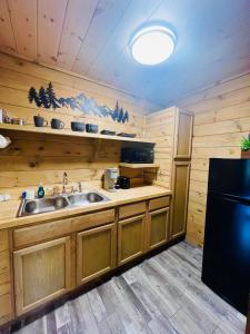 Η κουζίνα ή μικρή κουζίνα στο Firefly Fields 2-Acres With Guest House, Game Room, Mountain & River Views