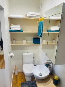 Koupelna v ubytování Maison "Au fil de l'eau"