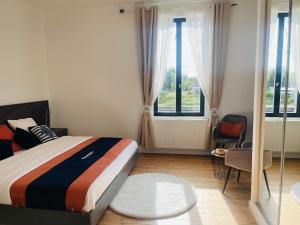 Postel nebo postele na pokoji v ubytování Maison "Au fil de l'eau"