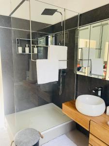 Koupelna v ubytování Maison "Au fil de l'eau"