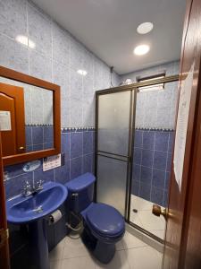 Koupelna v ubytování Hotel Estambul