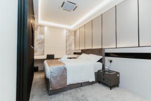 Kuchyň nebo kuchyňský kout v ubytování Brilliant Hotel Dan Spa
