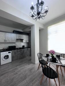 Kuchyň nebo kuchyňský kout v ubytování OS Apartments N3