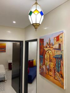 Postel nebo postele na pokoji v ubytování Appartement de charme à 20 min de Marrakech