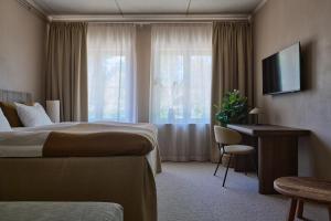 TV a/nebo společenská místnost v ubytování Högbo Brukshotell & Spa
