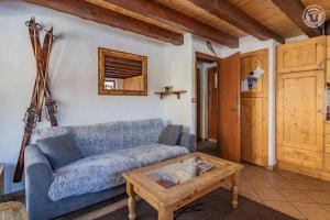 Posezení v ubytování Magnifique chalet Mistouflon