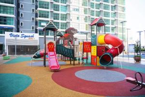 a childrens playground with a slide and a slideintend at Vista Alam P Small Studio in Shah Alam