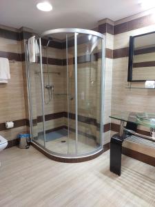 Koupelna v ubytování Lazúli Flats