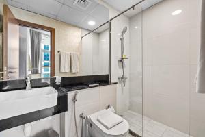 Koupelna v ubytování Unlock Waters Edge