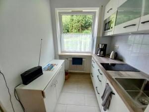 Kuchyň nebo kuchyňský kout v ubytování Wohnung Isarnähe