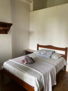 Postel nebo postele na pokoji v ubytování Pousada e Camping Lumiar