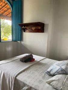 Postel nebo postele na pokoji v ubytování Pousada e Camping Lumiar