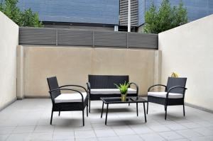 Et opholdsområde på Oshun Sanchinarro Seasonal Living Lofts