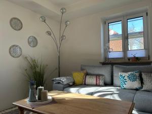 Posezení v ubytování Stilvolle, große Ferienwohnung in der Hallertau, Nähe Pfaffenhofen & Scheyern