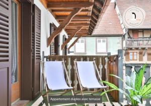Fotografia z galérie ubytovania Appartements duplex 3 et 4 personnes - Climatisation - Village élu parmi les "Plus Beaux Villages de France" - Route des Vins - Centre Alsace v destinácii Bergheim
