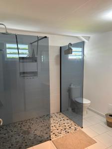 Koupelna v ubytování T2 Proche de la Plage du Souffleur - Villa Minerva + 8 fotografií