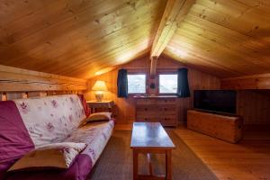 TV a/nebo společenská místnost v ubytování Le Paccaly, Piscine et Aire de jeux