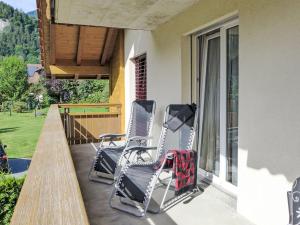 Balkón nebo terasa v ubytování Apartment Oberei by Interhome