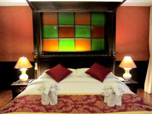 Cama o camas de una habitación en Mountain Creek Wellness Resort Chiangmai
