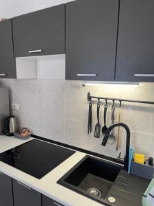 Kuchyňa alebo kuchynka v ubytovaní Apartman Hrusta Crikvenica