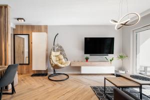 TV/trung tâm giải trí tại Apartament Stacja Wisła