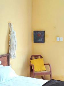Ένα ή περισσότερα κρεβάτια σε δωμάτιο στο Casita Azul 82