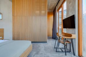 TV a/nebo společenská místnost v ubytování Warszawski Alaçatı