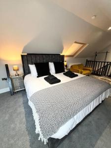 Postel nebo postele na pokoji v ubytování Sea Breeze house