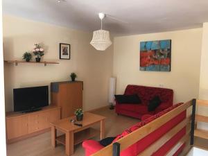 Una televisión o centro de entretenimiento en El Mirador de Hervas