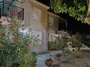 a house with a bunch of plants in front of it at Eirini- Ioanna in Sami