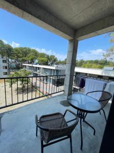 Balkón nebo terasa v ubytování კაპროვანი ტერასა + 7 fotografií