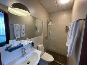 Hotel Norðurland的一间浴室