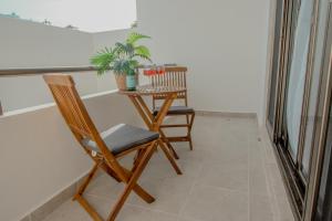 Un lugar para sentarse en Itzamna luxury condos whit ocean viewpool