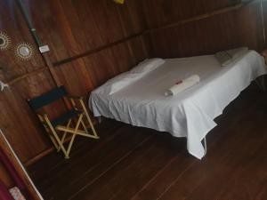 Hostal La Cabaña客房内的一张或多张床位