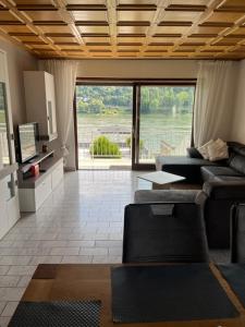Posezení v ubytování Haus Rheinterrasse