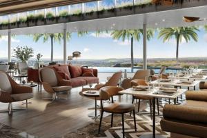 Ruang duduk di Oku Luxury apartment, Ellipse, Waterfall