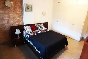 ein Schlafzimmer mit einem Bett mit Kissen darauf in der Unterkunft Moderno y Bonito Apto en Sebucan, Caracas in Caracas