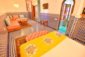 Posezení v ubytování Riad Dilar Fes & Spa