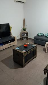 TV a/nebo společenská místnost v ubytování Appartement agréable dans résidence calme avec Wifi