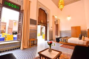 Posezení v ubytování Riad Dilar Fes & Spa